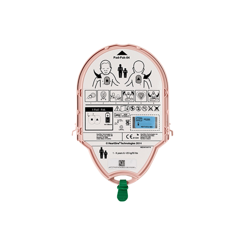 HeartSine Samaritan PAD-Pak (battery and electrodes), pediatric, compatible with 300P/350P/360P/500P