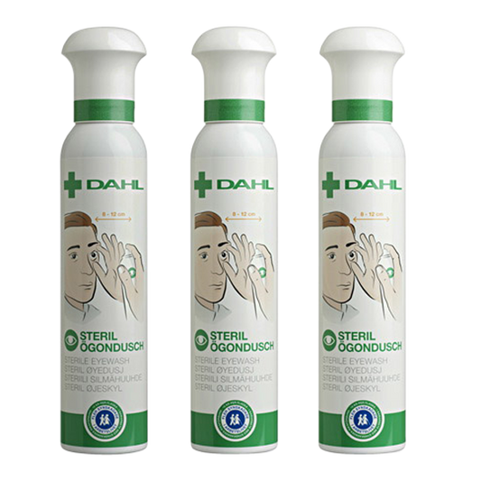 DAHL Eye wash 200ml refill, 3-pack with special cap and seals