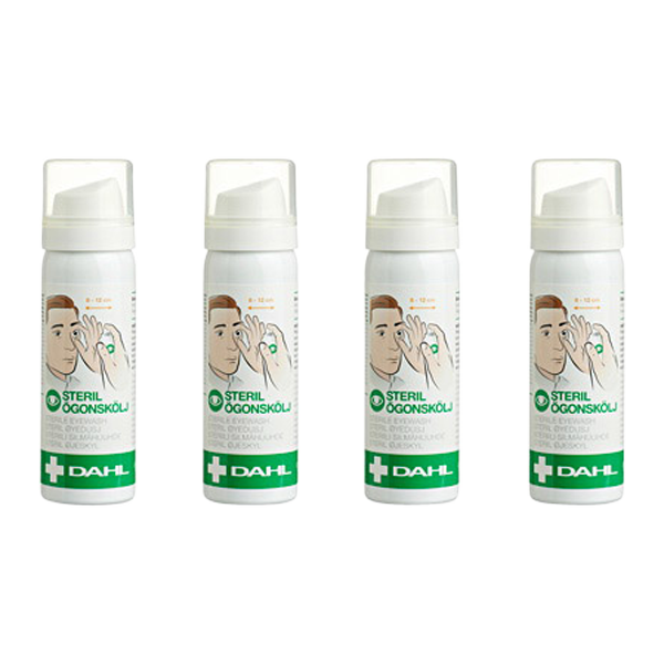 DAHL Eye rinse 45ml refill, 4-pack