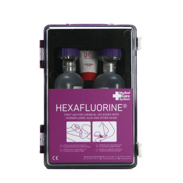 Medical Care Hexafluorine Rinse Station (2x500ml, 1 Calcium Gluconate 40g)
