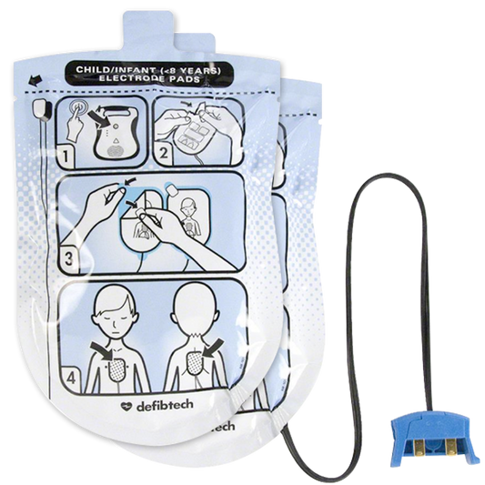 Defibtech Lifeline AED, pediatric electrodes