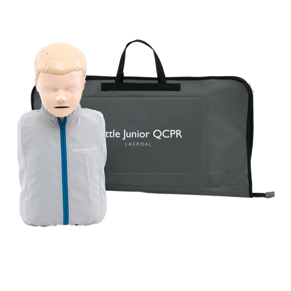 Laerdal Little Junior QCPR, light skin tone, with bag