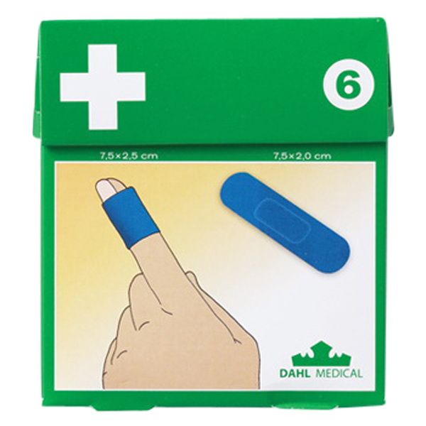 DAHL Blue detectable plastic plasters, 50-pack "6"