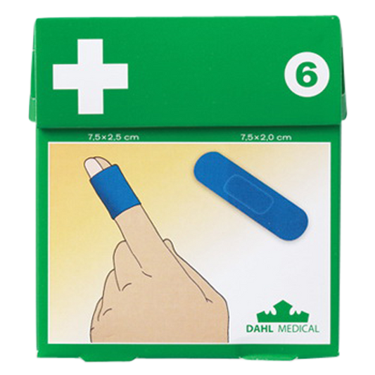 DAHL Blue detectable plastic plasters, 50-pack "6"