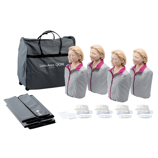 Laerdal Little Anne QCPR light skin tone, 4-pack