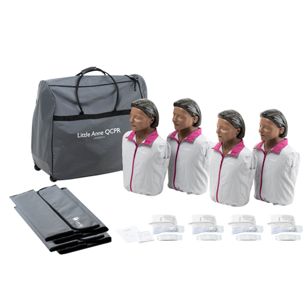 Laerdal Little Anne QCPR dark skin tone, 4-pack