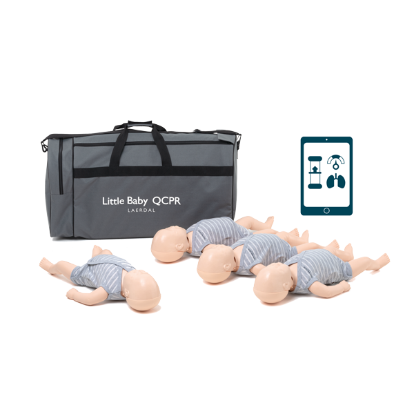 Laerdal Little Baby QCPR, light skin tone, 4-pack